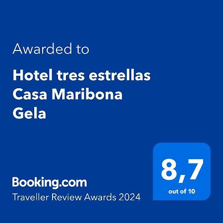 Hotel Tres Estrellas Casa Maribona Gela El Puente  ภายนอก รูปภาพ