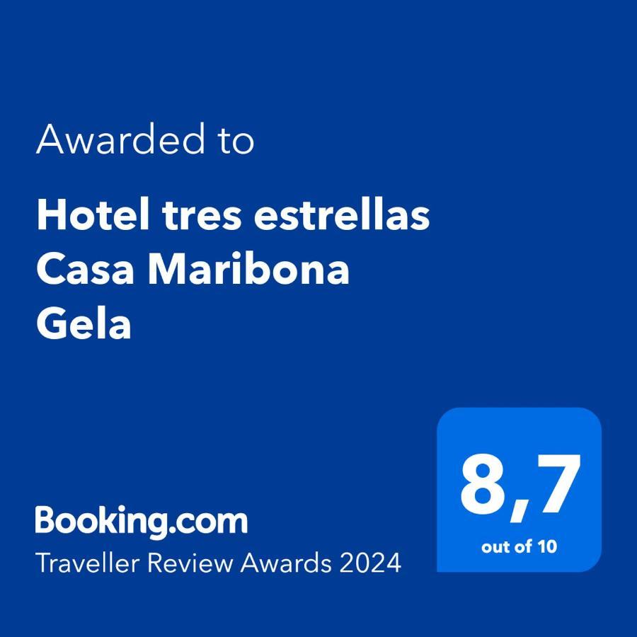 Hotel Tres Estrellas Casa Maribona Gela El Puente  ภายนอก รูปภาพ